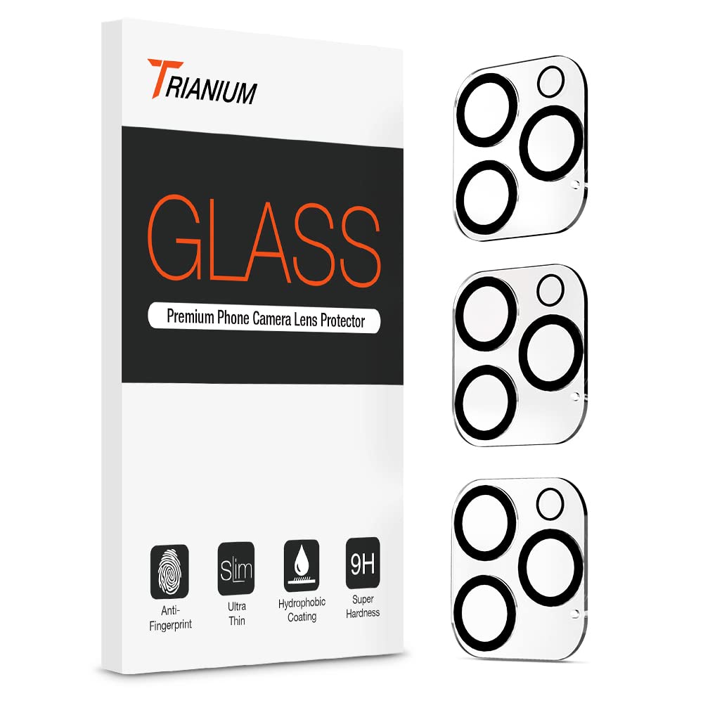Trianium 3 Pack Camera Lens Screen Protector Compatible for iPhone 13 Pro and iPhone 13 Pro Max (2021, 6.1