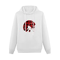 Bigfoot Buffalo Plaid Full Moon Athletic Hoodies Long Sleeve Pullover Hooded Sweatshirt Top For Youth XS