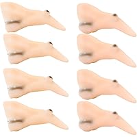 Wicked Witch Costume Nose Pointy Witch Nose Decorations Witch Rubber Nose Fancy Dress Costume Accessories for Witch Costumes Halloween Party 8Pcs