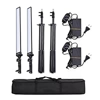 CHCDP Photography Photo Studio Lighting Kit Dimmable LED Video Light Handheld Fill Light with Light Stand 36W 5500K CRI90+