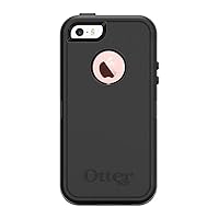 DEFENDER SERIES Case for iPhone SE (1st gen - 2016) and iPhone 5/5s ONLY - Retail Packaging - BLACK (77-54888)