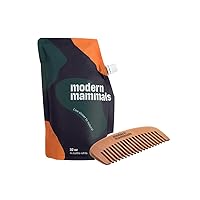 Magic Mud Men's 2-in-1 Shampoo & Conditioner, Lather-Free, Daily Cowash (32 oz Refill Pouch) with Wooden Comb