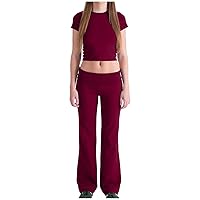 Womens Pants Sets Tight Pants Sets for Women Workout Yoga Thermal Fuzzy Plain Fall Winter Pants Sets 2024