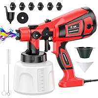 Paint Sprayer, 850W HVLP Electric Spray Paint Gun, 6 Copper Nozzles and 3 Spray Patterns, Easy to Clean, Paint Sprayers for Home Interior and Exterior, Cabinets, Furniture,Fence, Walls Etc.