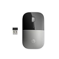 HP Z3700 G2 Wireless Mouse - Natural Silver, Sleek Portable Design fits Comfortably Anywhere, 2.4GHz Wireless Receiver, Blue Optical Sensor, Wins PC, Laptop, Notebook, Mac, Chromebook (66Z09AA#ABL)