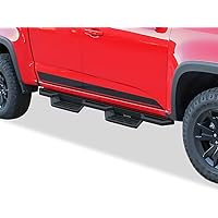 APS Stainless Steel Pocket Steps Running Boards Compatible with Chevy Colorado GMC Canyon 2015-2024 Crew Cab