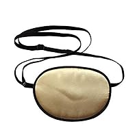 2 Pcs Kid's Size Pure Mulberry Silk Eye Patch with Adjustable Buckle, Soft and Comfortable Eyepatch Single Eye Mask for Children Amblyopia Lazy Eye (Champagne)