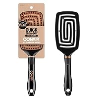 Conair Quick Blow-Dry Copper Collection, Flexi-Head Vent Brush, Hair Brush, 1 count