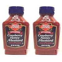 Dietz & Watson, Deli Compliments, Cranberry Honey Mustard, 11oz Bottle (Pack of 2)
