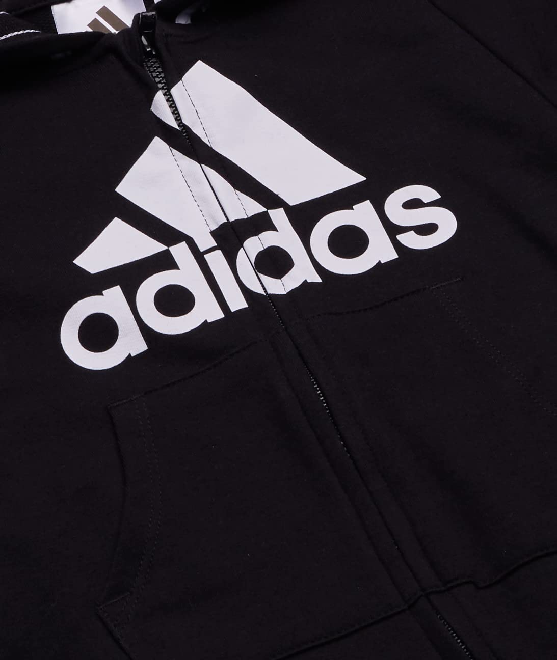 adidas baby-boys Long Sleeve Zip Front Hooded Coveralls
