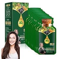 2024 Duskweling Black Hair Dye Shampoo,260ml*10pcs Duskweling Natural Plant Hair Dye,Corzen Natural Plant Hair Dye for Grey Hair,Hair Color Shampoo (Chestnut Brown,1 box /10pcs)