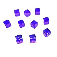 200Pcs 6 Side 8mm Clear Dices DIY Educational Dices Engraving Acrylic Blank Dices D6 Dices Party Family Board Game Dices 8mm Six Sided Clear Acrylic Dices 6 Sided Dices Role Playing Dices Square Cube