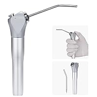 1 Set Dental Air Water Spray Gun Triple 3 Way Syringe Handpiece + 2 Nozzles Tips Tubes For Dental Lab Silvery Available