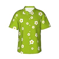 Custom Mens Casual Hawaiian Shirts Personalized Short Sleeve Button Up Beach Shirt Floral Summer Holiday Stylish Clothing