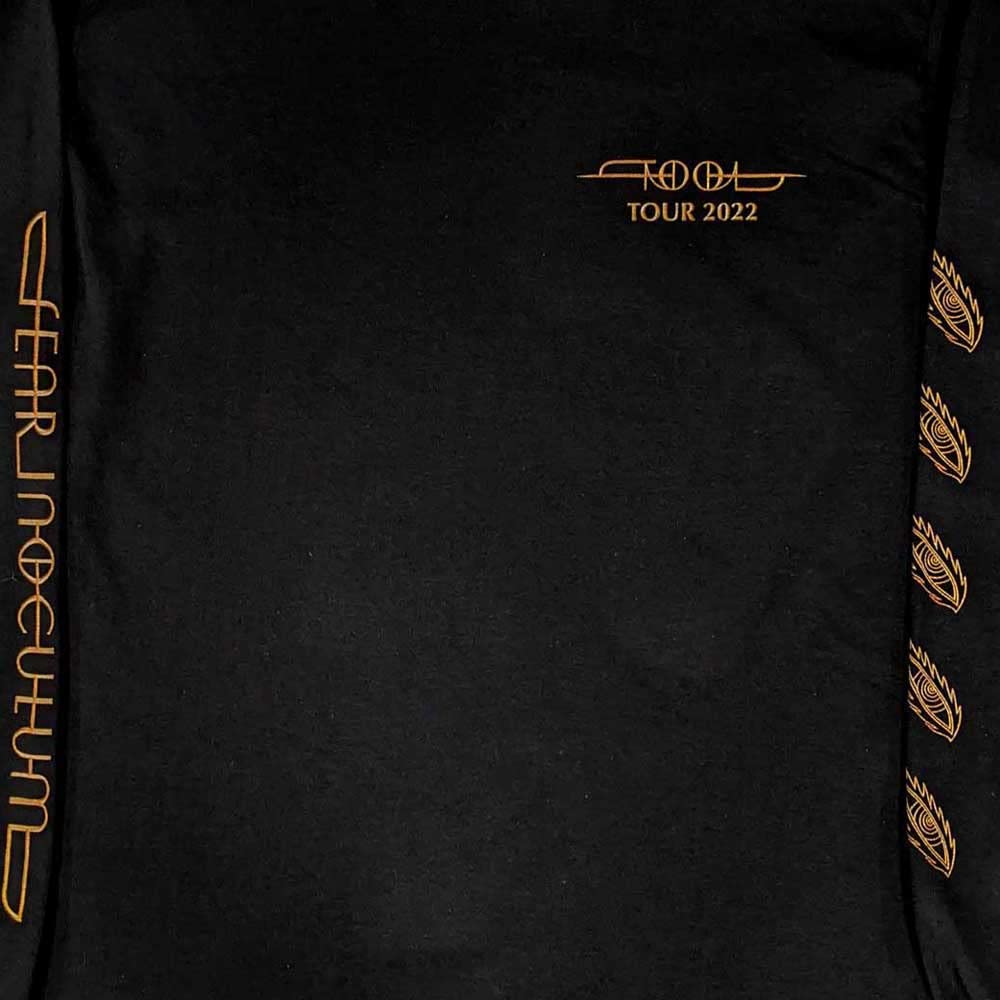 Tool T Shirt Spiral Tour 2022 Band Logo Official Mens Black Long Sleeve