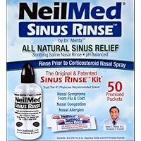 Sinus Rinse - A Complete Sinus Nasal Rinse Kit, 50 count (Pack of 1)