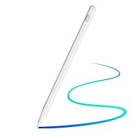 Stylus for Touch Screens, Active Stylus Pens Compatible with iPad,iPad Pro,iPad Air,iPad Mini, Samsung, Smart Phone and Tablet for Writing/Drawing (White)