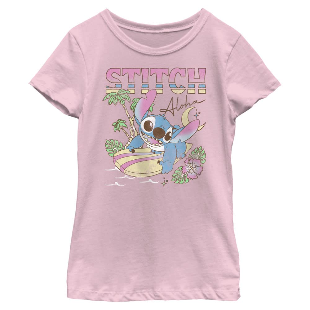 Disney Girl's Aloha Stitch T-Shirt