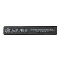 Beauty Secrets 100/180 Rectangular Black Cushion Nail File Black