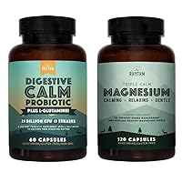 Natural Rhythm Calm Digestion Bundle - Triple Calm Magnesium (120 Capsules) + Digestive Calm Probiotic (60 Capsules)