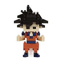 nanoblock - Son Goku [Dragon Ball Z] Character Collection Series Building Kit, White (NAN21198), 110 pieces