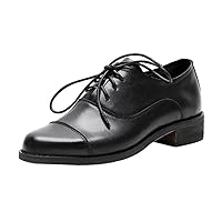 Women's Brogue Lace-up Leather Oxford