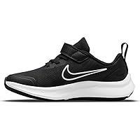 Nike Unisex-Child Star Runner 3 Pre School Running Shoe (Black/White, Numeric_11_Point_5)