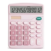 Digital Scientific Calculator 12-Digit Desk Solar Calculator Financial Business Accounting Tool (Color : E)