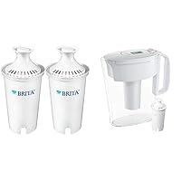 Brita Water Pitchers and Standard Replacement Filters Bundle (2 Count)