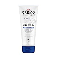 Cremo Barber Grade Cooling Shave Cream, Astonishingly Superior Ultra-Slick Shaving Cream for Men, Fights Nicks, Cuts and Razor Burn, 6 Fl Oz