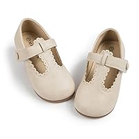 Meckior Toddler Little Girl Mary Jane Dress Shoes Ballet Flats for Girl Party School Shoes Bowknot Princess Shoes