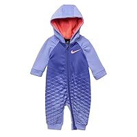 Nike Baby Girls Just Do It Therma Hooded Coverall (6 Months, RUSH VIOLET)