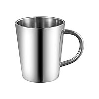 304 Stainless Steel Water Cup New Mug Office Coffee Cup with Handle Anti Drop Cup Cold Drink Cup/694