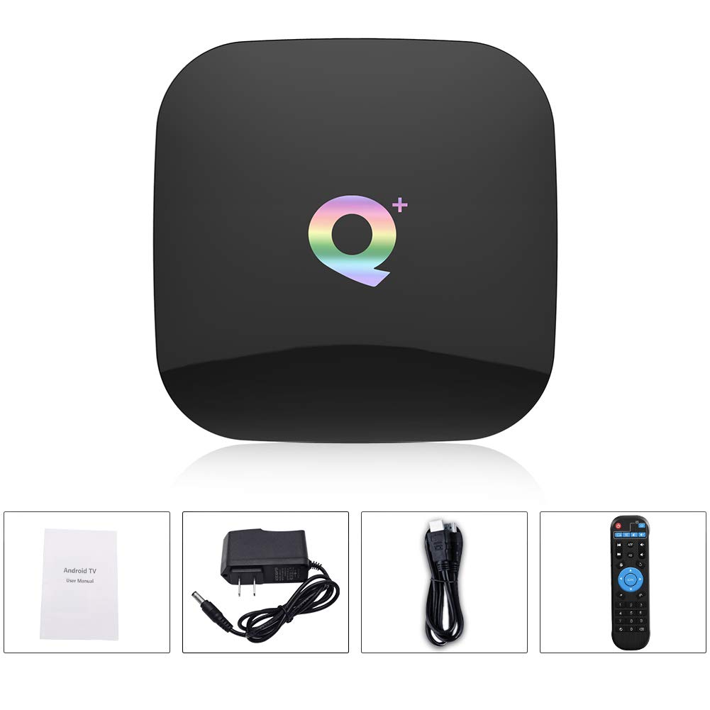 Android TV Box 10.0, 4GB RAM 64GB ROM Android Box, Q Plus Android Box H616 Quad-core WiFi 2.4GHz Support 6K H.265 HD 2.0 Ethernet Smart TV Box
