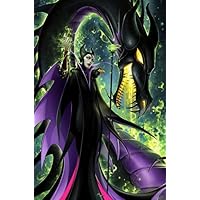 HQZHEKOC 5D Diamond Painting Kits, Maleficent Paint with Diamonds Art Cartoon, Paint by Numbers Full Drill Round Rhinestone Craft Canvas for Home Wall Decor 12x16 inch