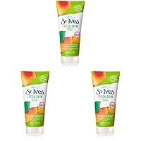 Fresh Skin Face Scrub Deeply Exfoliates for Smooth, Glowing Skin Apricot Dermatologist Tested, Made with 100% Natural Exfoliants 6 oz (Pack of 3)