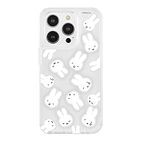 グルマンディーズ(Gourmandise) Gourmandies Miffy Showcase+ iPhone 15 Pro Compatible Case (with Custom Parts) Face Pattern MF-449B
