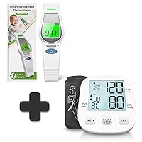 Forehead Thermometer Bundle with Blood Pressure Monitor