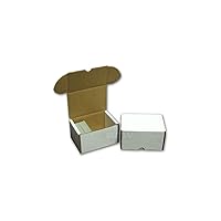 BCW 330 Count Trading Card Storage Box | Cardboard Organizer for Baseball, Basketball, Football Cards, MTG, Pokemon | Card Game Storage & Protection | Card Storage Box | Assembly Required