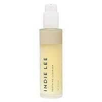 Indie Lee Soothing Facial Cleanser - Moisturizing Face Wash + Makeup Remover for Sensitive Skin - Plump, Hydrate + Calm Redness with Rose Damascena + Chamomile Oil for Skin (125ml)