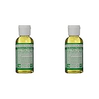 Dr. Bronner's, Liquid Soap, Almond, Travel Size, 2 oz (Pack of 2)