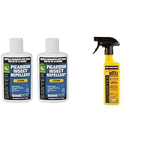 Sawyer Picaridin Insect Repellent Lotion Twin Pack (20%) + Permethrin Clothing Insect Repellent Trigger Spray
