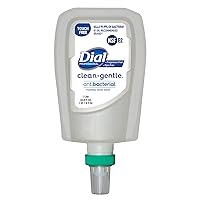 Dial Clean + Gentle Antibacterial Foaming Hand Wash, Fragrance and Dye-Free, FIT Universal Touch-Free, 1L Dispenser Refill (Pack of 3)