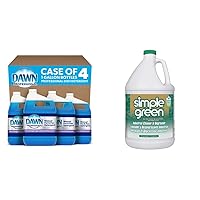 Dawn Professional Dishwashing Liquid Soap Detergent and Simple Green Industrial Cleaner and Degreaser Bundle (1 Gallon, 127.8 Fl Oz)
