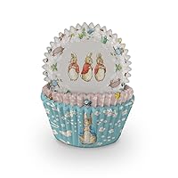 Classic Pack of 75 Peter Rabbit™ Cupcake Baking Cases | J129,Blue,beige,pink