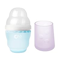 Olababy GentleBottle (Sky, 4 oz) + Olababy First Cup (Lilac, 2 oz)