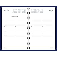 House of Doolittle 2024-2025 Daily Appointment Calendar Planner, Academic, 5 1/4 x 8 1/2 Inches, July - June, Blue (HOD288507-25)