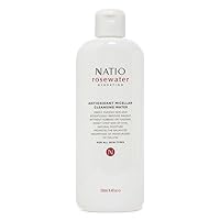 Rosewater Hydration Antioxidant Micellar Cleansing Water, 8.4 oz - Purifying Face Cleanser - Makeup Remover - Facial Cleanser for All Skin Types