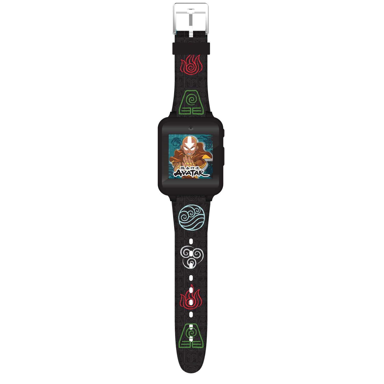 Accutime Kids Avatar Black Educational Learning Touchscreen Smart Watch Toy for Boys, Girls, Unisex - Selfie Cam, Alarm, Calculator & More (Model: AVT4003AZ)