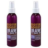 Real Raw Leave-In Biotin Boost 7-In-1 Thick & Full 6 Ounce (177ml) (Pack of 2)